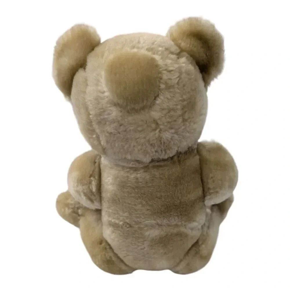 Vintage Stuffed Tan Teddy Bear Movable Arms/Legs 12" Adorable - Picture 7 of 9